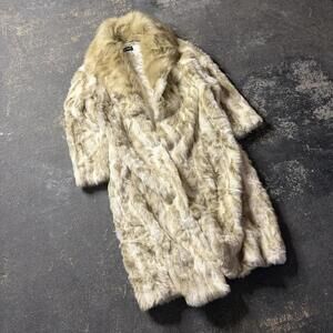 Vintage Y2K Womens Faux Fur Coat Jacket